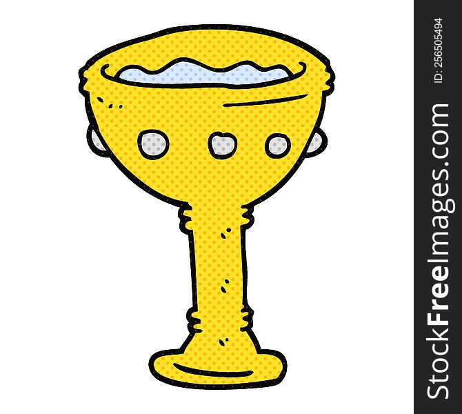 freehand drawn cartoon goblet