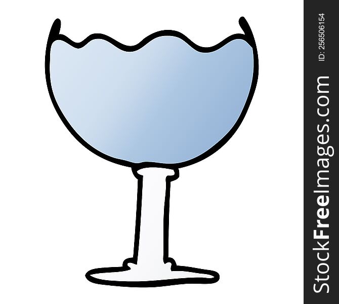 cartoon doodle glass of drink