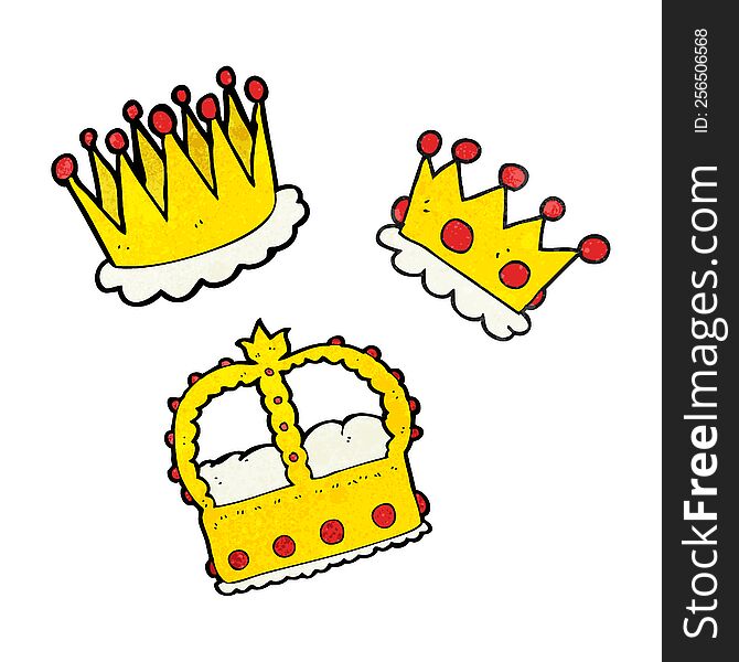 Textured Cartoon Crowns
