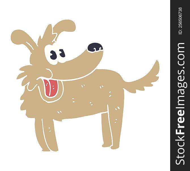 cartoon doodle happy dog