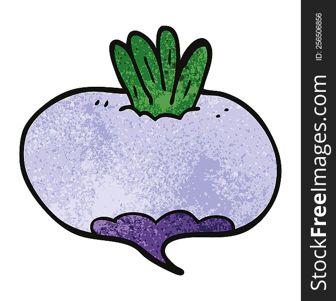 cartoon doodle turnip