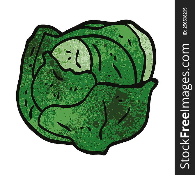Cartoon Doodle Cabbage
