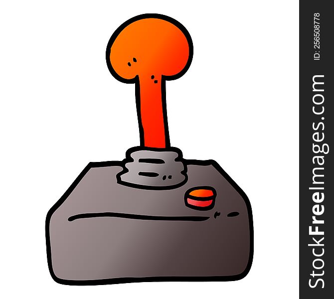 vector gradient illustration cartoon joystick
