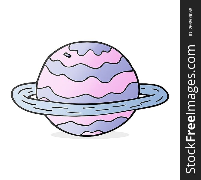 cartoon alien planet