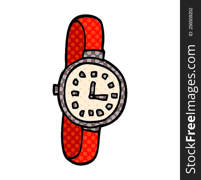 cartoon doodle watch