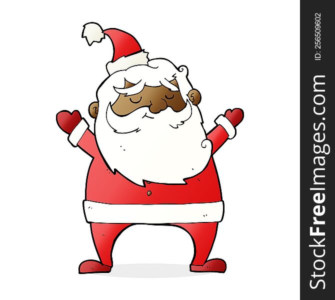 jolly santa cartoon