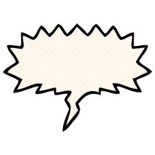 Cartoon Speech Bubble In Comic Book Style And Speech Bubble In Comic Book Style Stock Photography