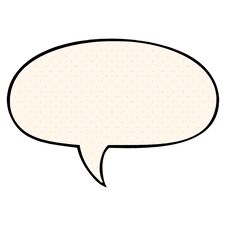 Cartoon Speech Bubble In Comic Book Style And Speech Bubble In Comic Book Style Stock Photography