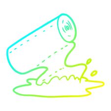 Cold Gradient Line Drawing Cartoon Kitchen Towel Soaking Up Spill Royalty Free Stock Images Cold Gradient Line Drawing Cartoon Kitchen Towel Soaking Up Spill Royalty Free Stock Images