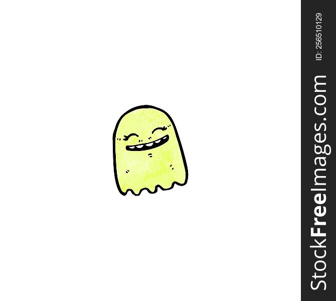 cartoon gree ghost