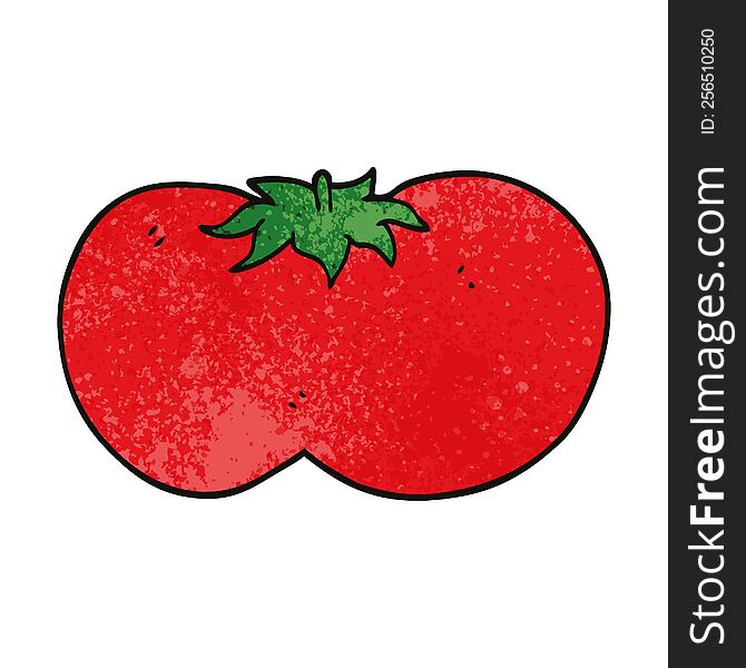 cartoon doodle huge tomato