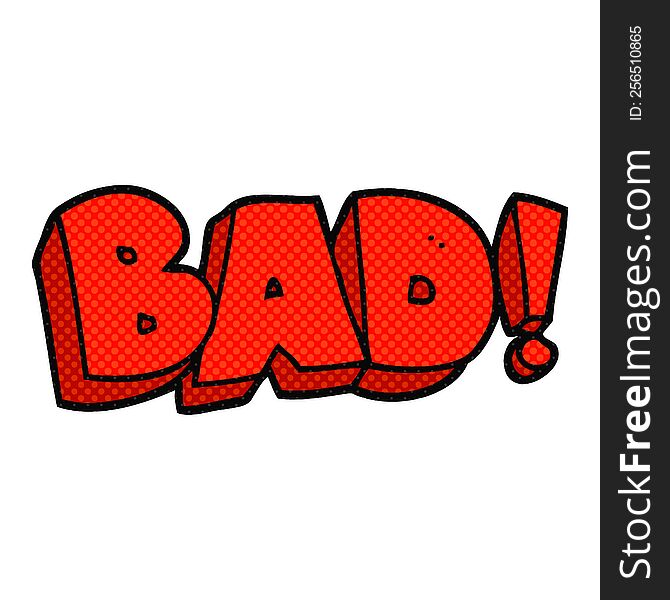 cartoon Bad symbol