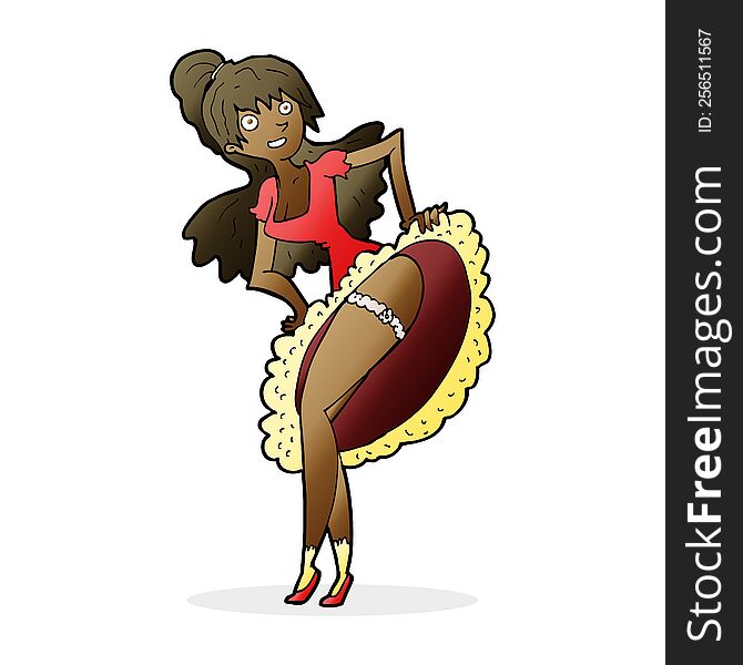 cartoon flamenco dancer