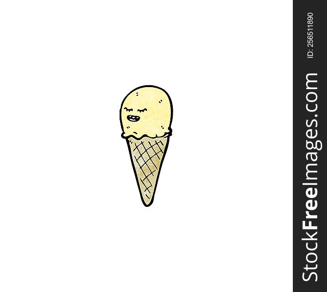 ice cream cone cartoon character