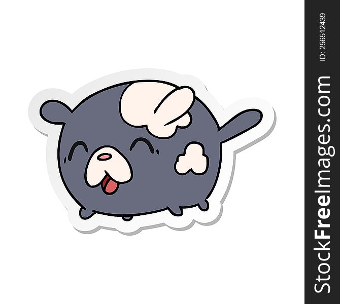 Sticker Cartoon Kawaii Cute Patch Dog