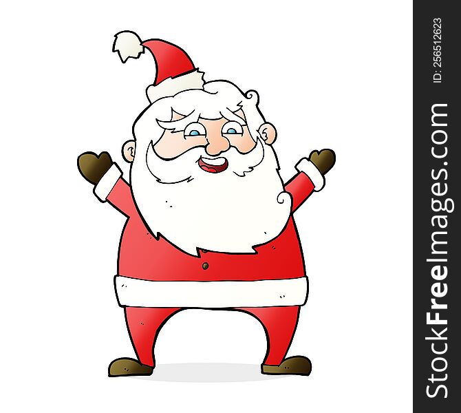 Jolly Santa Cartoon