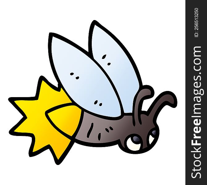 cartoon doodle firefly
