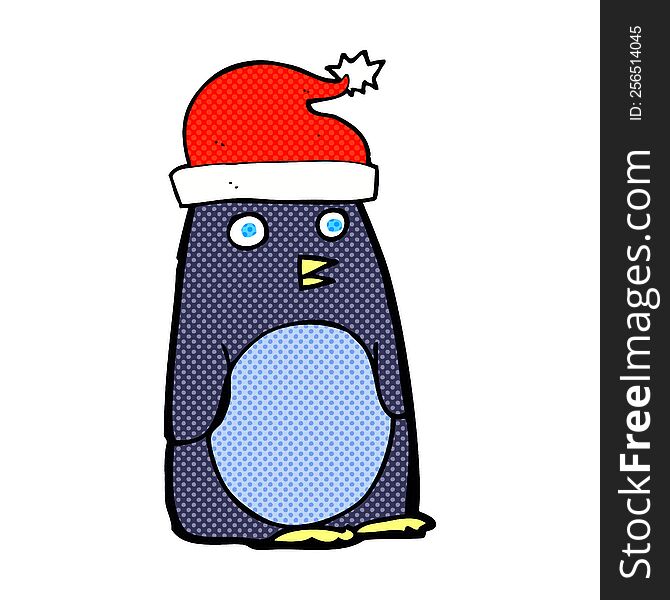 Cartoon Christmas Penguin