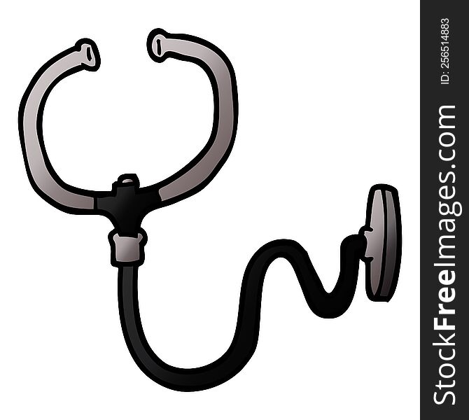 cartoon doodle stethoscope