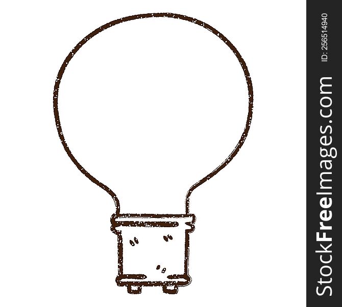 Light Bulb Charcoal Drawing