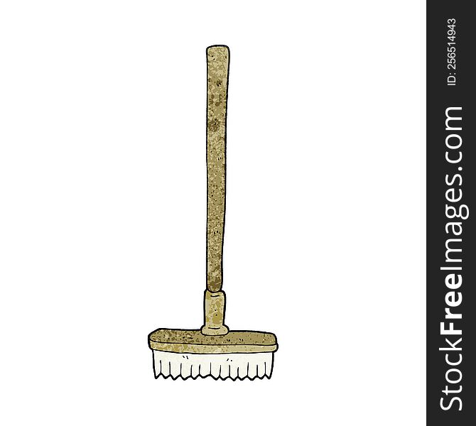 Textured Cartoon Broom