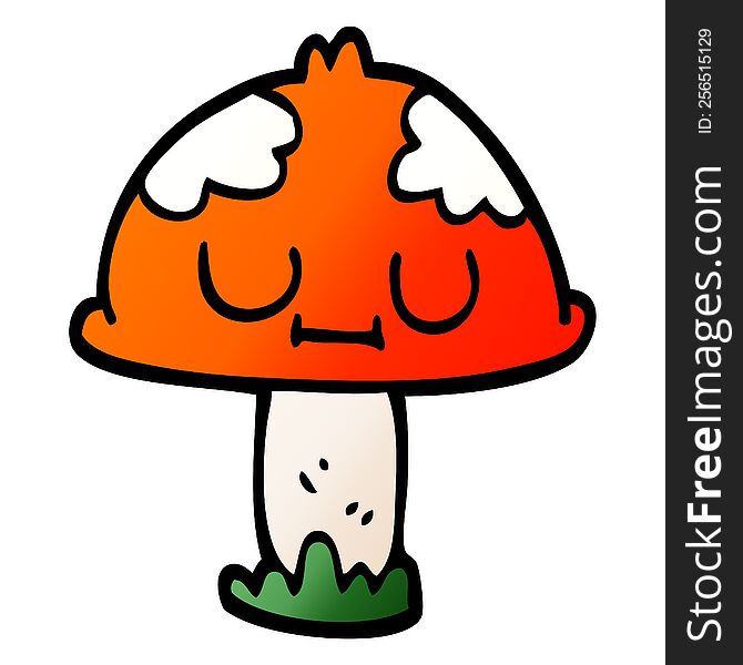 Cartoon Doodle Poisonous Toadstool