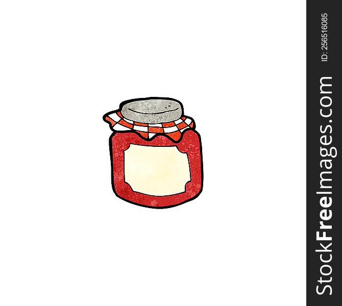 cartoon jam jar