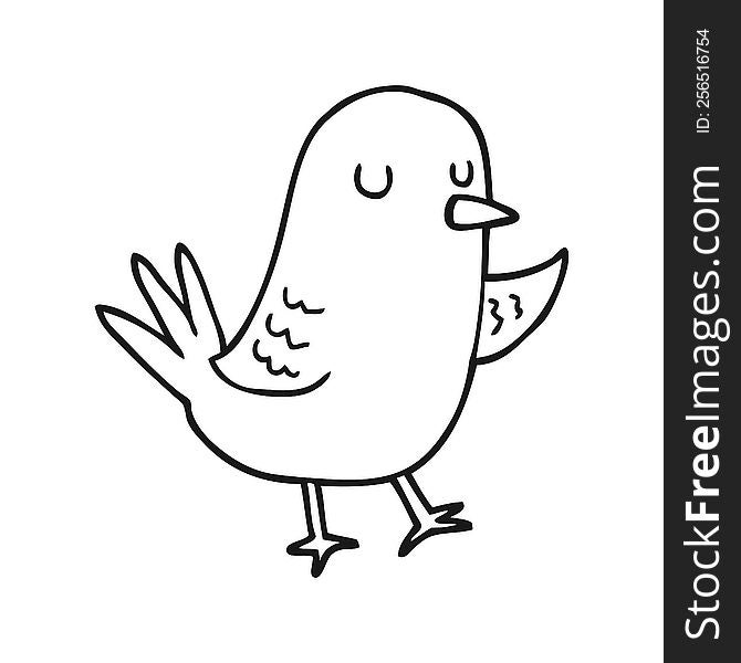 cartoon bird