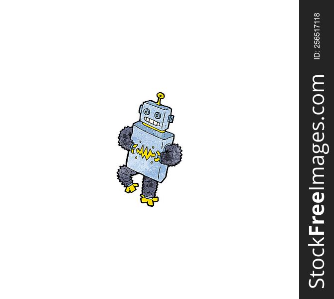 Cartoon Dancing Robot