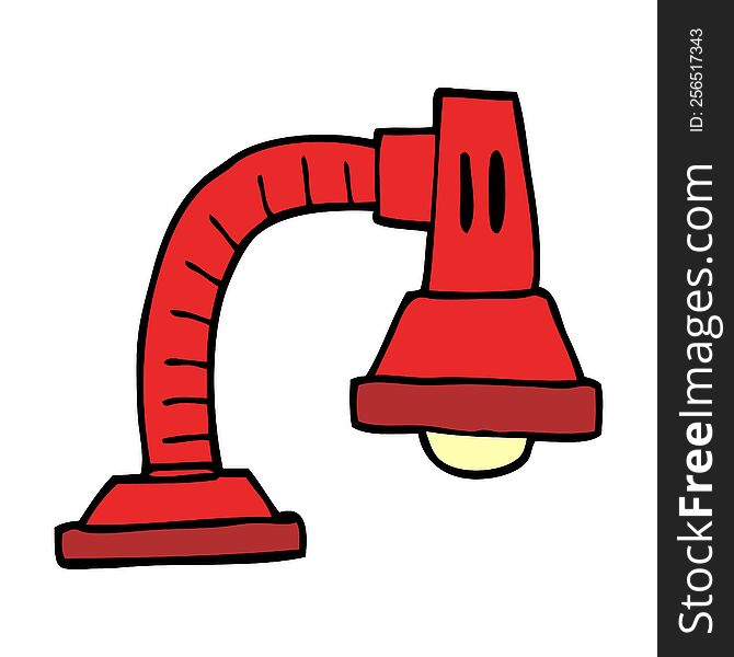 cartoon doodle adjustable lamp