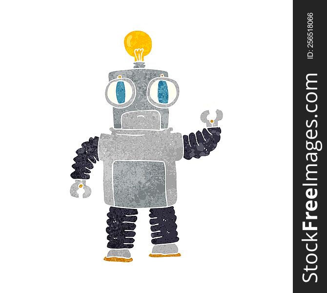 Retro Cartoon Robot