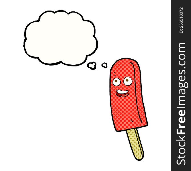 Thought Bubble Cartoon Ice Lolly