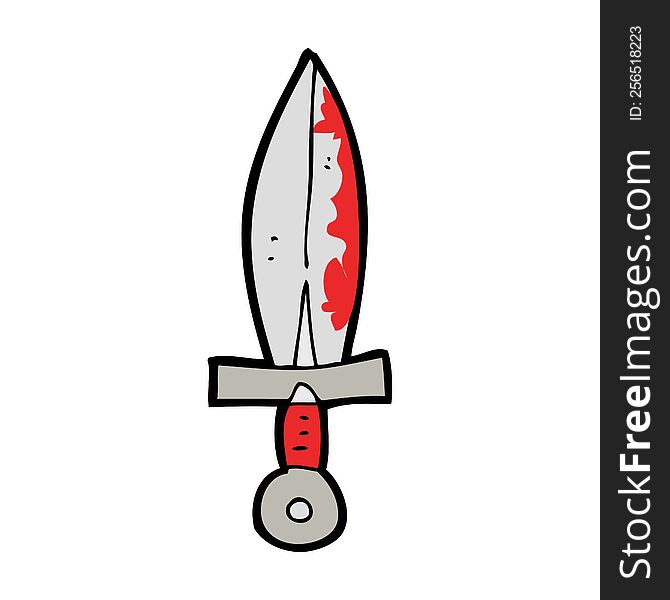 Cartoon Bloody Sword