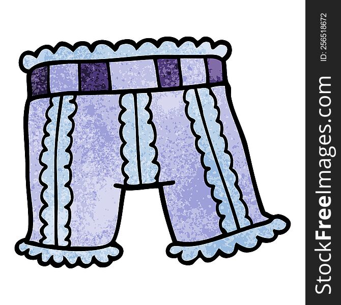 cartoon doodle underwear