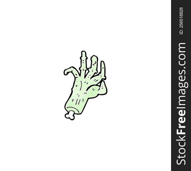 Cartoon Spooky Zombie Hand