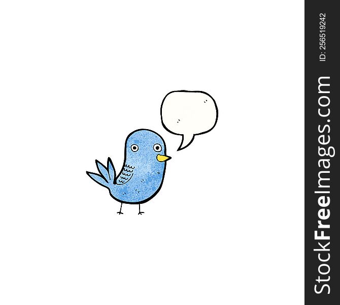 tweeting bird cartoon