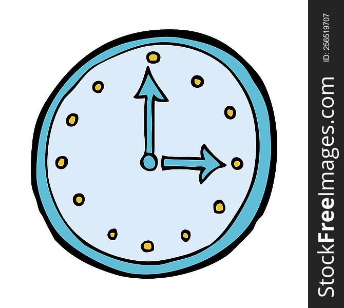 cartoon clock symbol