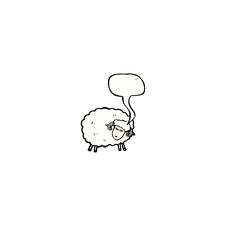 Cartoon Sheep Stock Image