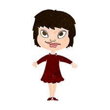 Free Cartoon Girl Shrugging Shoulders Stock Photo - 256523220