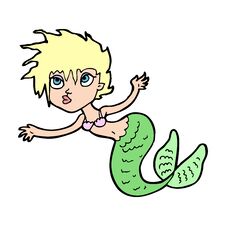 Cartoon Mermaid Royalty Free Stock Image Cartoon Mermaid Royalty Free Stock Image