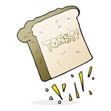 Cartoon Toast Stock Photo