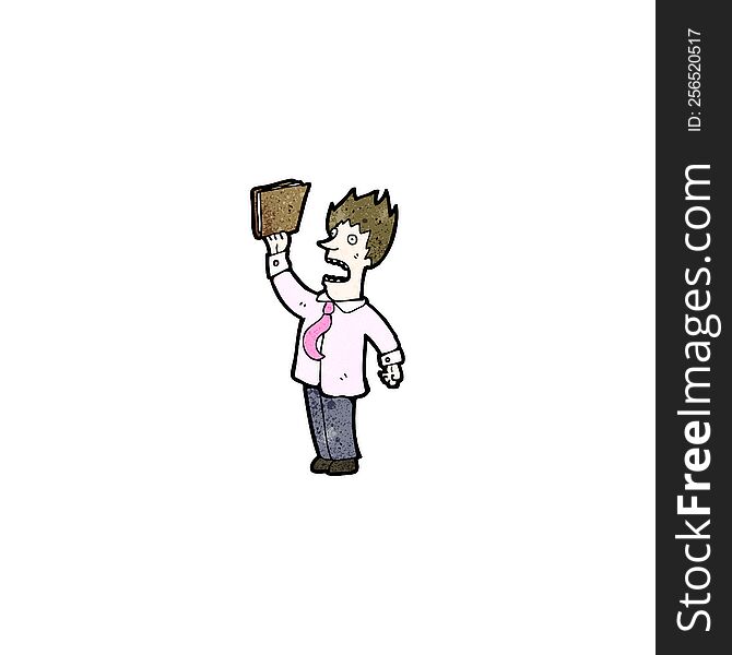 Businessman Waving File