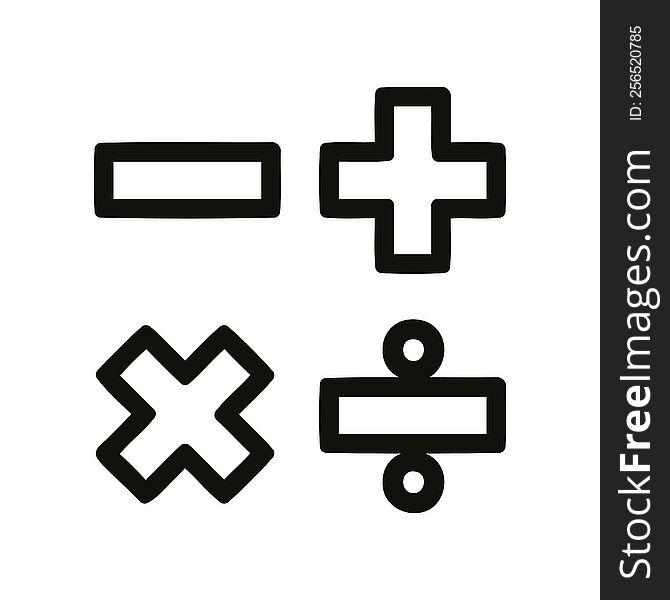 math symbols icon symbol
