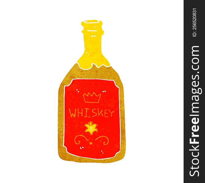 Cartoon Whiskey Bottle