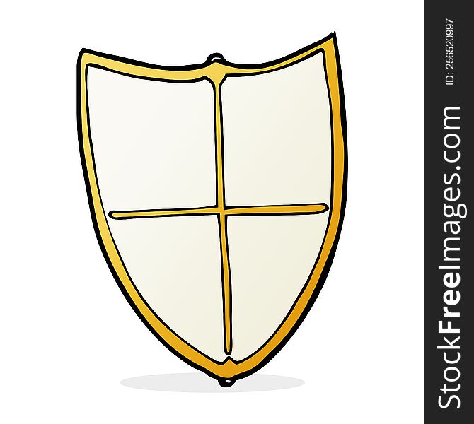 Cartoon Heraldic Shield