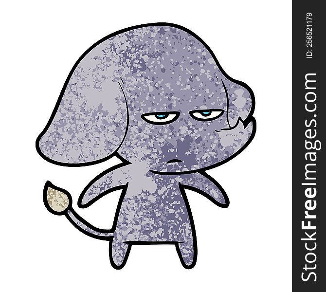 annoyed cartoon elephant. annoyed cartoon elephant