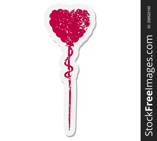 valentine balloon grunge sticker