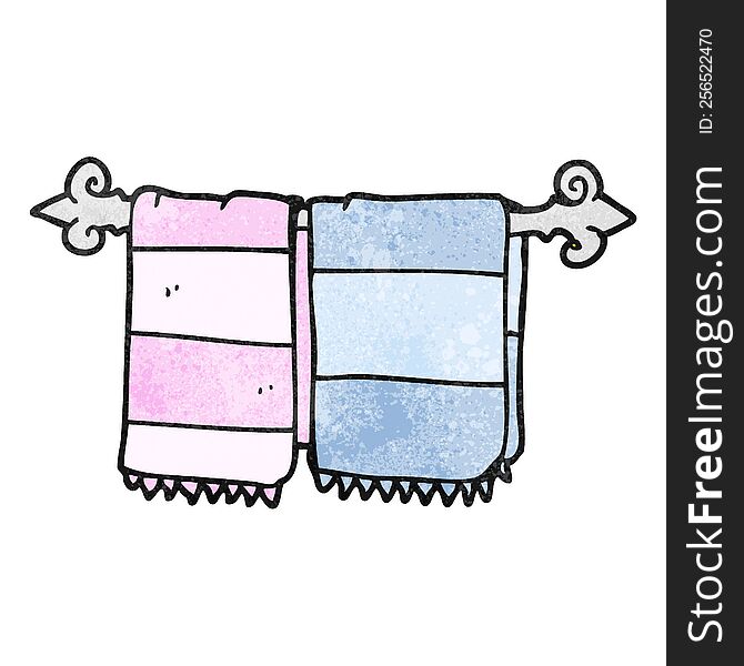 Textured Cartoon Bathroom Towels