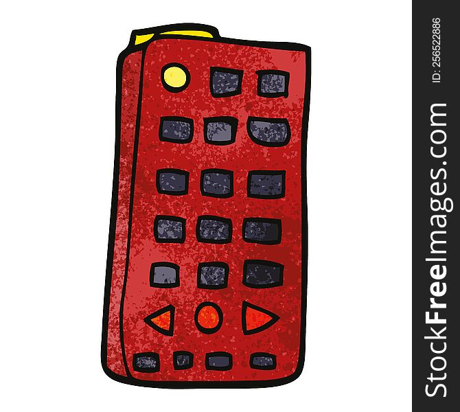 cartoon doodle remote control