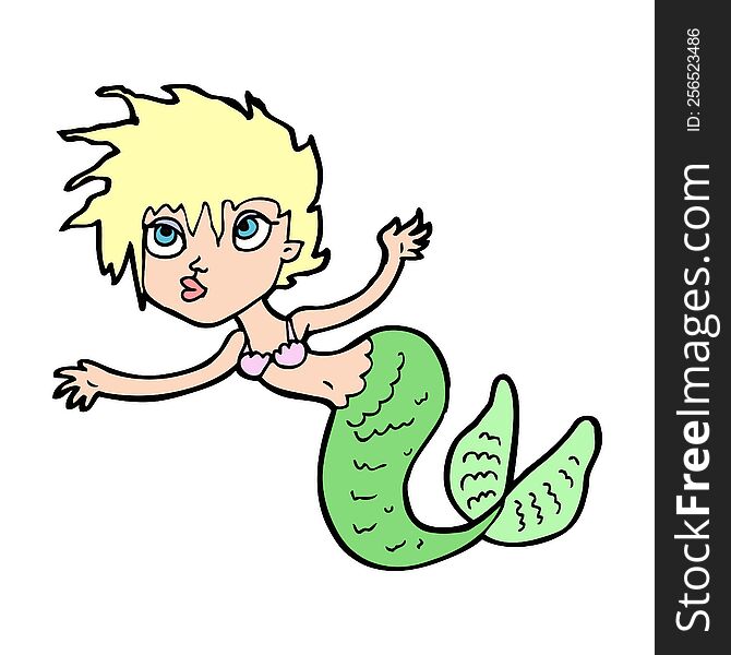 cartoon mermaid